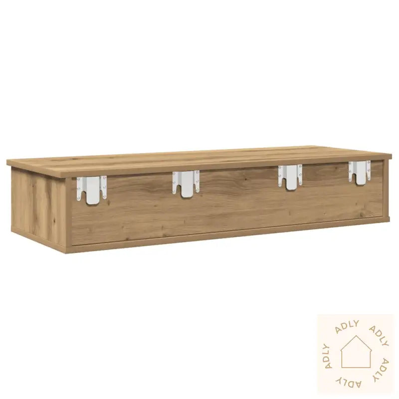 Vegghylle Med Skuffer Artisian Eik 100X37,5X19Cm Konstruert Tre