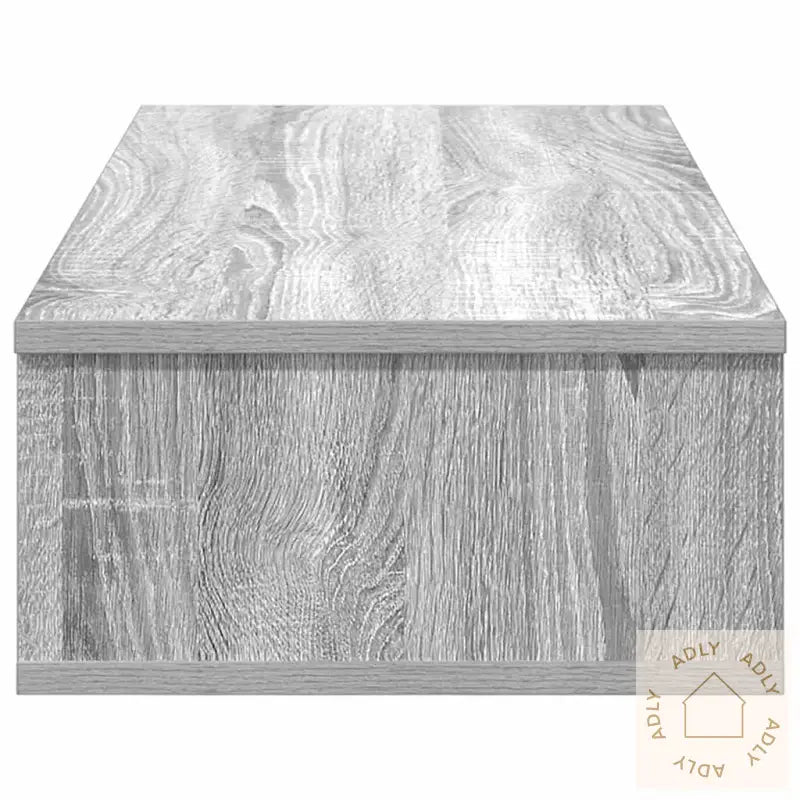 Vegghylle Med Skuffer Grå Sonoma 80X31X17 Cm Konstruert Tre