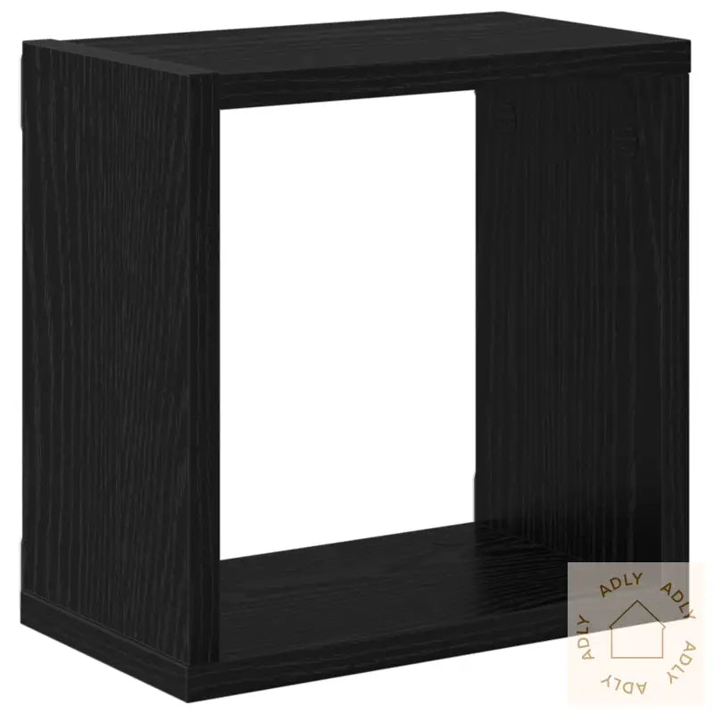 Vegghyller Svart Eik Mdf 26 X 15 X 26 Cm Vegghyller Kvadratisk