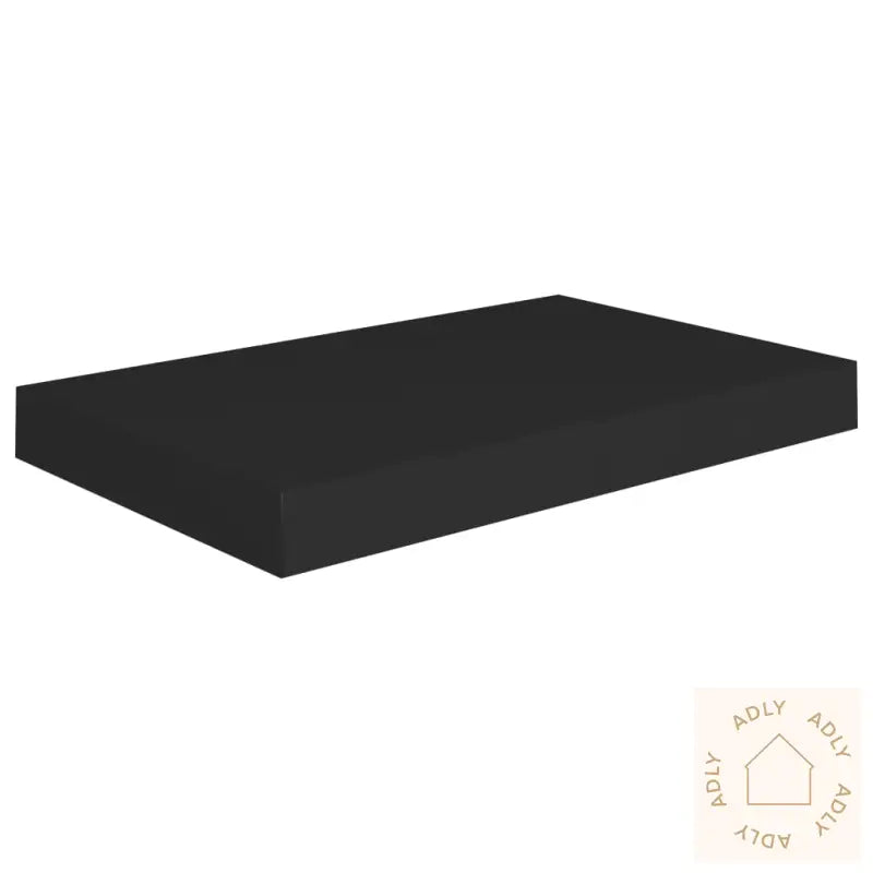 Flytende Vegghyller 2 Stk Svart 40X23X3,8 Cm Mdf