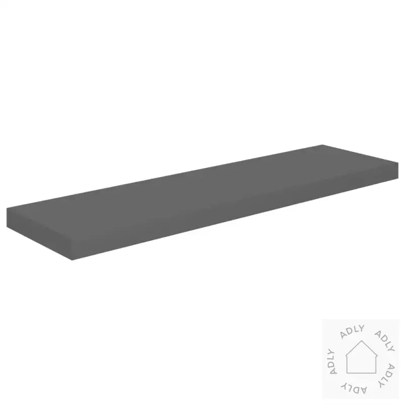 Flytende Vegghyller 4 Stk Høyglans Grå 90X23,5X3,8 Cm Mdf