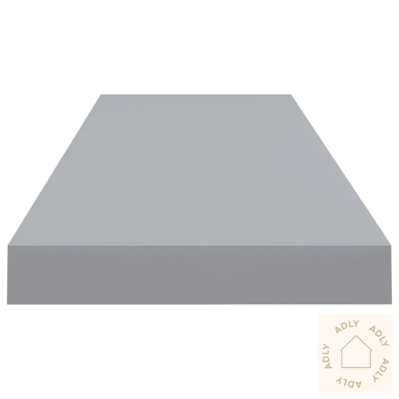 Flytende Vegghyller 4 Stk Grå 90X23,5X3,8 Cm Mdf