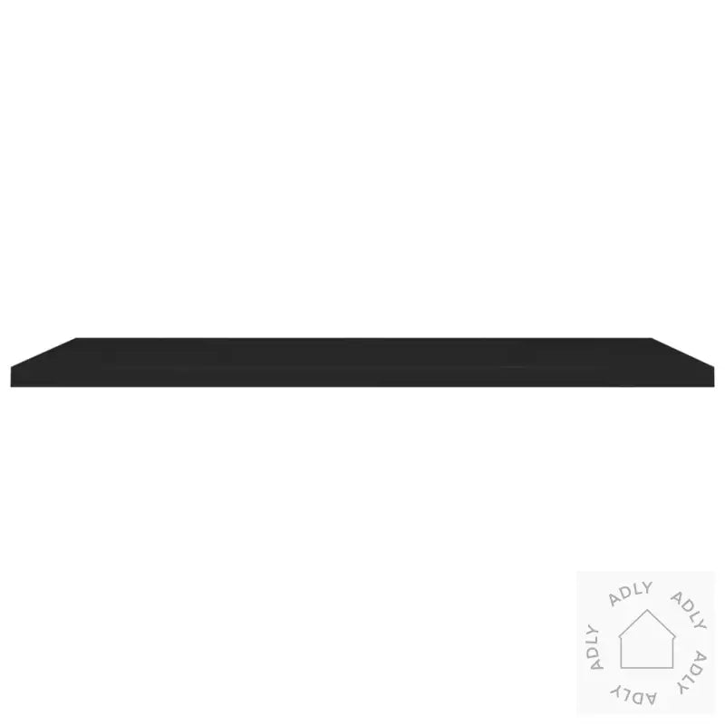 Flytende Vegghyller 2 Stk Svart 120X23,5X3,8 Cm Mdf