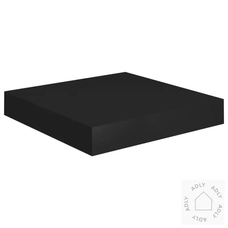 Flytende Vegghyller 2 Stk Svart 23X23,5X3,8 Cm Mdf