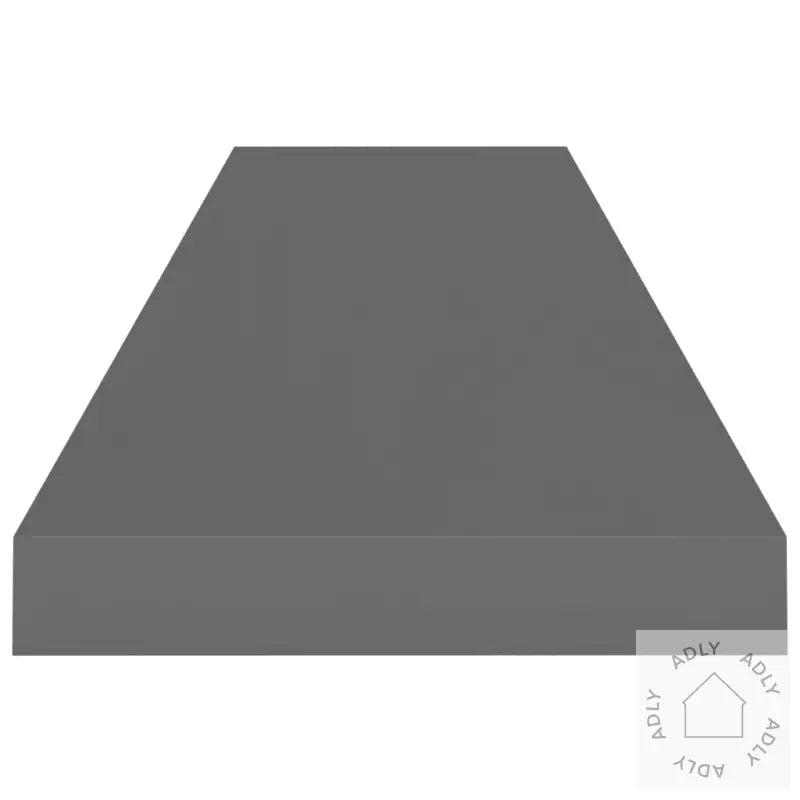 Flytende Vegghyller 4 Stk Høyglans Grå 90X23,5X3,8 Cm Mdf