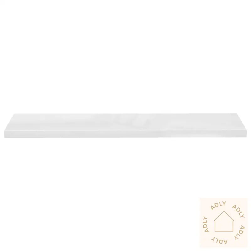 Flytende Vegghyller 4 Stk Høyglans Hvit 120X23,5X3,8 Cm Mdf