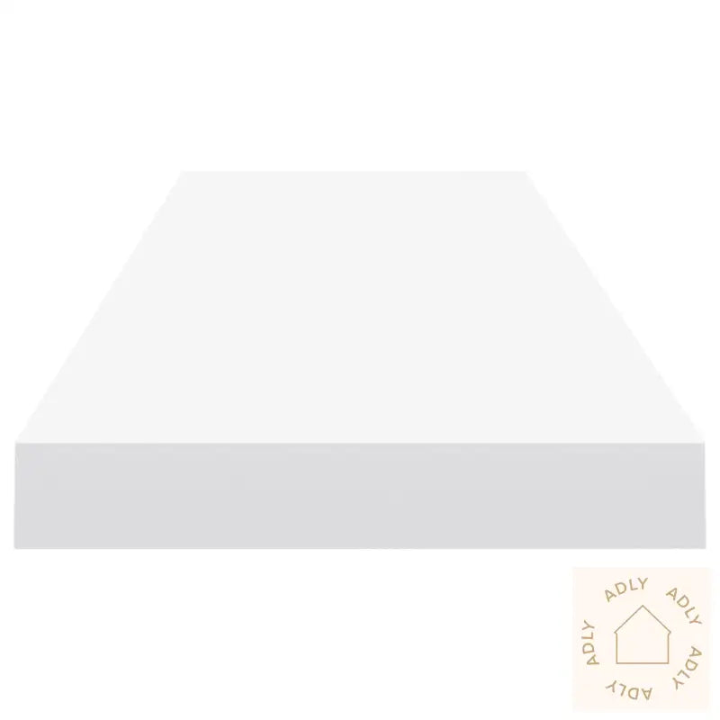 Flytende Vegghyller 4 Stk Hvit 90X23,5X3,8 Cm Mdf