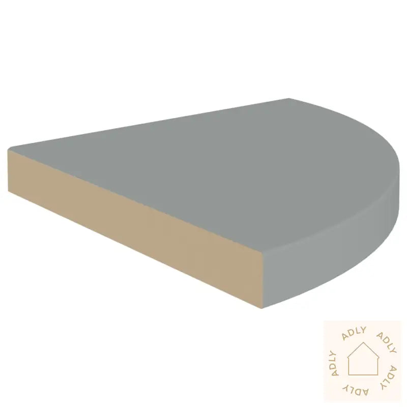 Flytende Vegghyller 4 Stk Grå 35X35X3,8 Cm Mdf