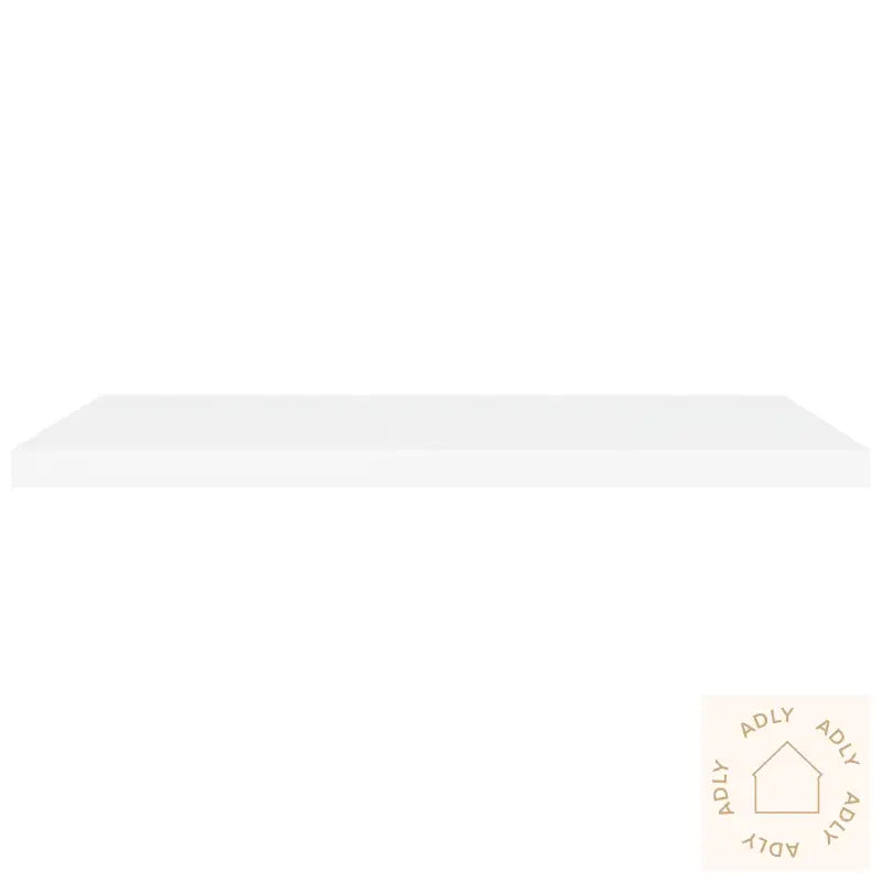 Flytende Vegghyller 4 Stk Hvit 90X23,5X3,8 Cm Mdf