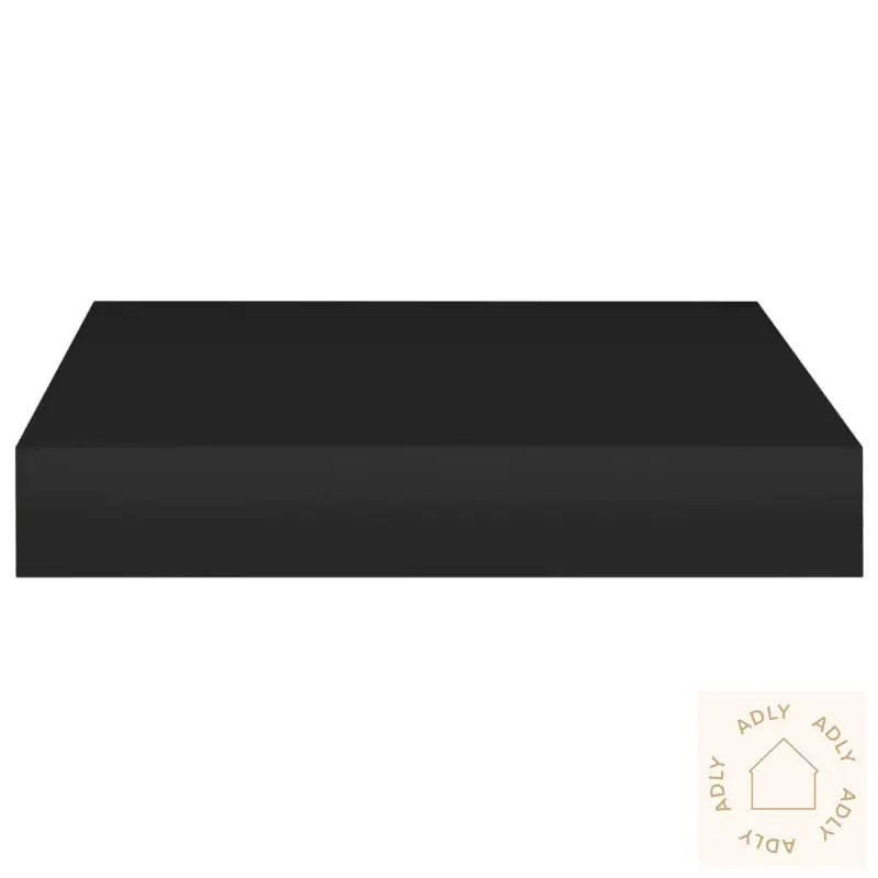 Flytende Vegghyller 2 Stk Svart 23X23,5X3,8 Cm Mdf