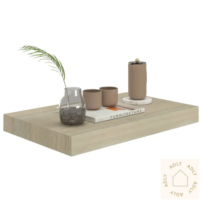 Flytende Vegghyller 4 Stk Eik 40X23X3,8 Cm Mdf
