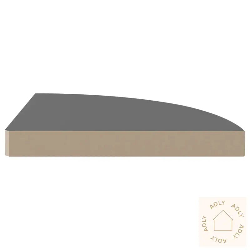 Flytende Vegghyller 4 Stk Høyglans Grå 35X35X3,8 Cm Mdf