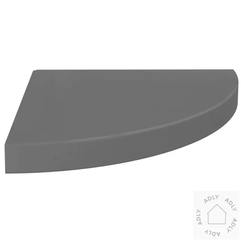 Flytende Vegghyller 4 Stk Høyglans Grå 35X35X3,8 Cm Mdf