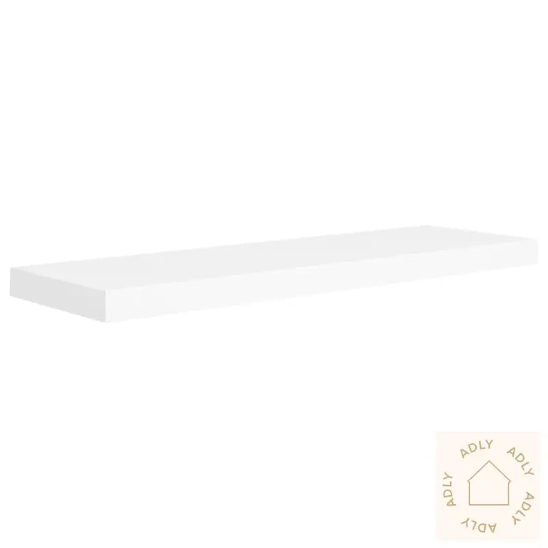 Flytende Vegghyller 4 Stk Hvit 80X23,5X3,8 Cm Mdf