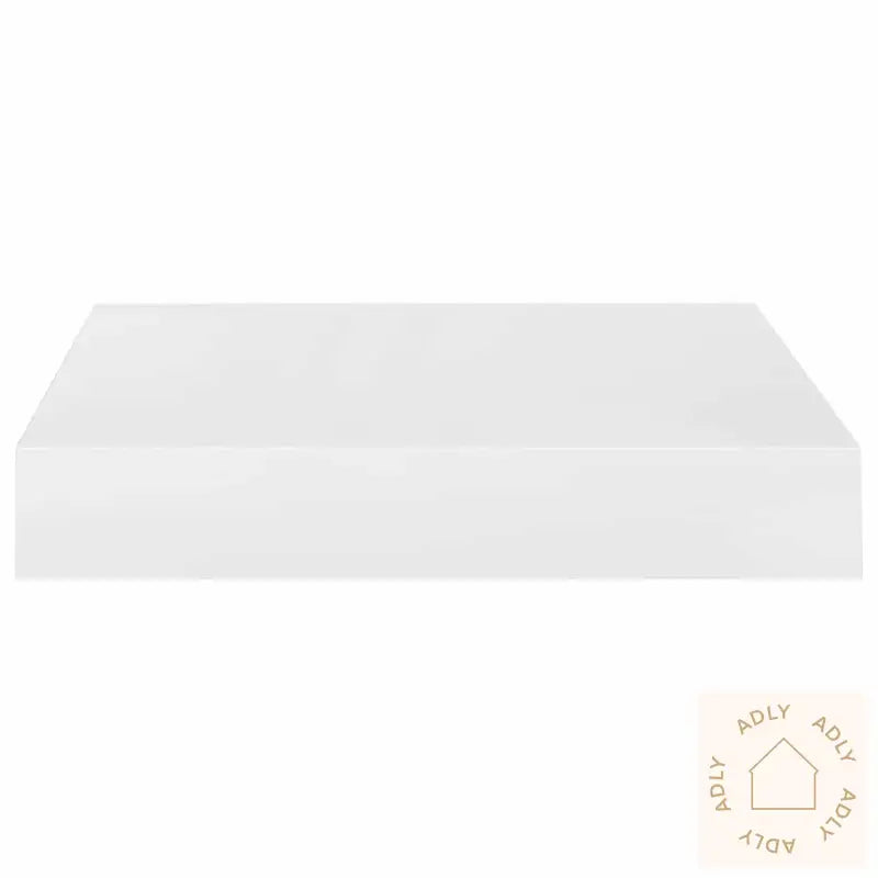 Flytende Vegghyller 4 Stk Høyglans Hvit 23X23,5X3,8 Cm Mdf