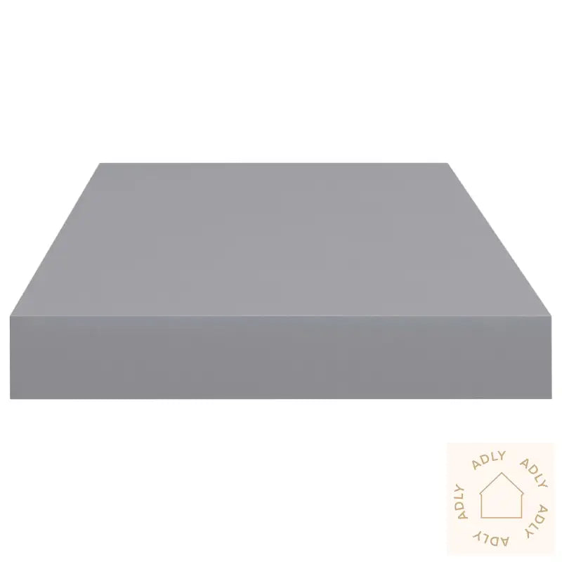 Flytende Vegghyller 4 Stk Grå 50X23X3,8 Cm Mdf