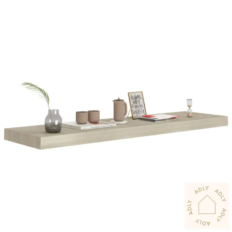 Flytende Vegghyller 4 Stk Eik 90X23,5X3,8 Cm Mdf