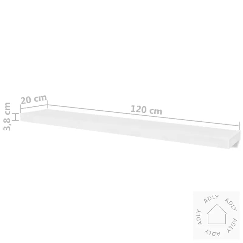 Vegghyller 4 Stk Hvit 120 Cm