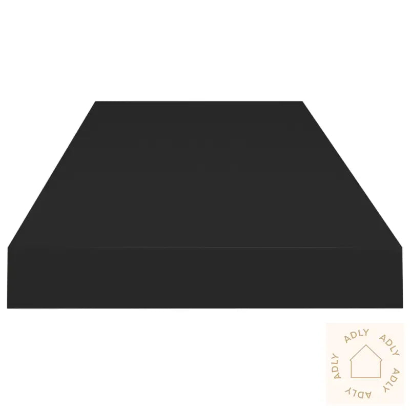 Flytende Vegghyller 2 Stk Svart 80X23,5X3,8 Cm Mdf