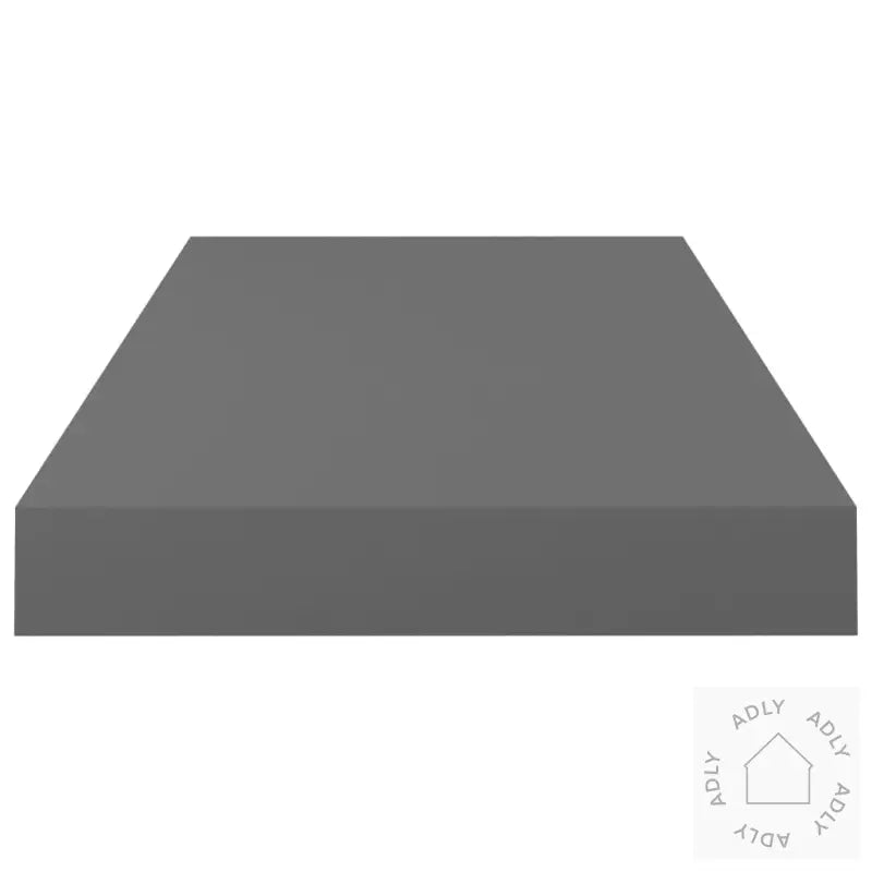 Flytende Vegghyller 4 Stk Høyglans Grå 50X23X3,8 Cm Mdf