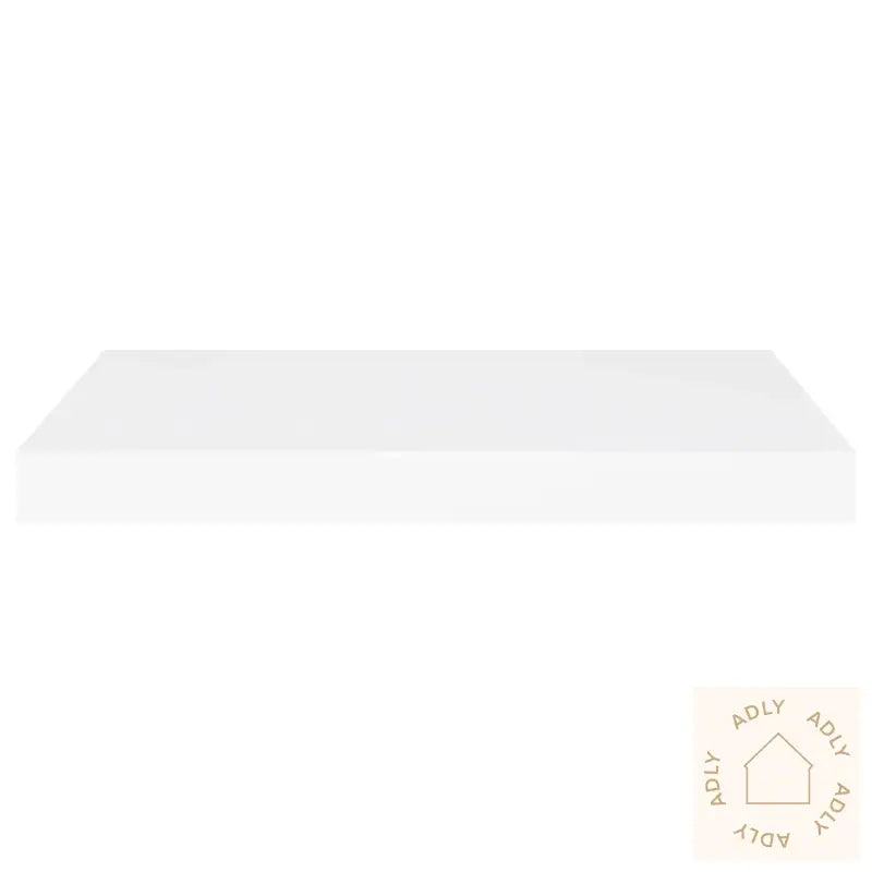 Flytende Vegghyller 2 Stk Hvit 60X23,5X3,8 Cm Mdf