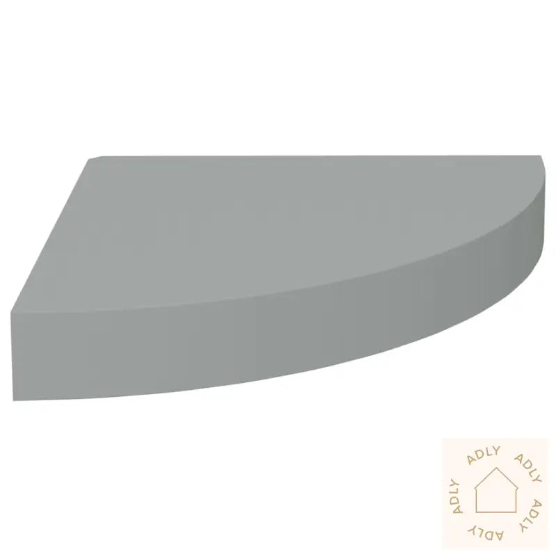 Flytende Vegghyller 2 Stk Grå 25X25X3,8 Cm Mdf