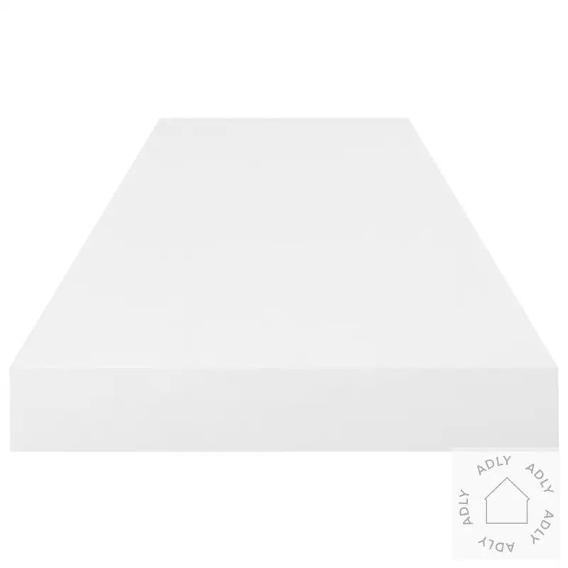Flytende Vegghyller 4 Stk Høyglans Hvit 80X23,5X3,8 Cm Mdf