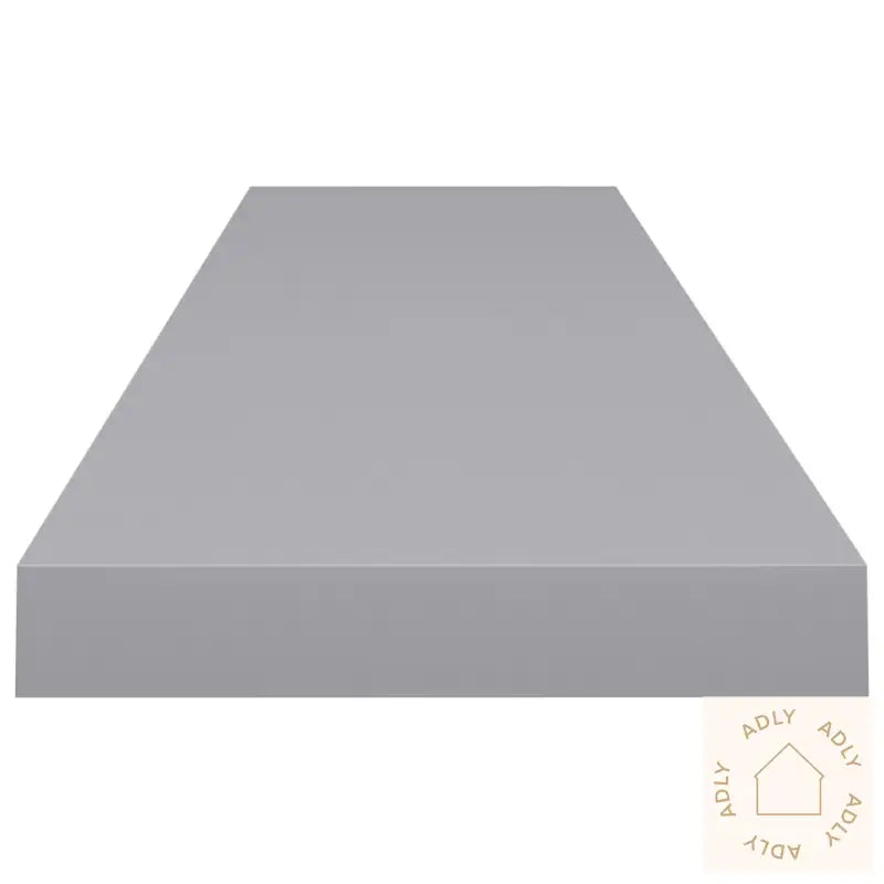 Flytende Vegghyller 4 Stk Grå 120X23,5X3,8 Cm Mdf