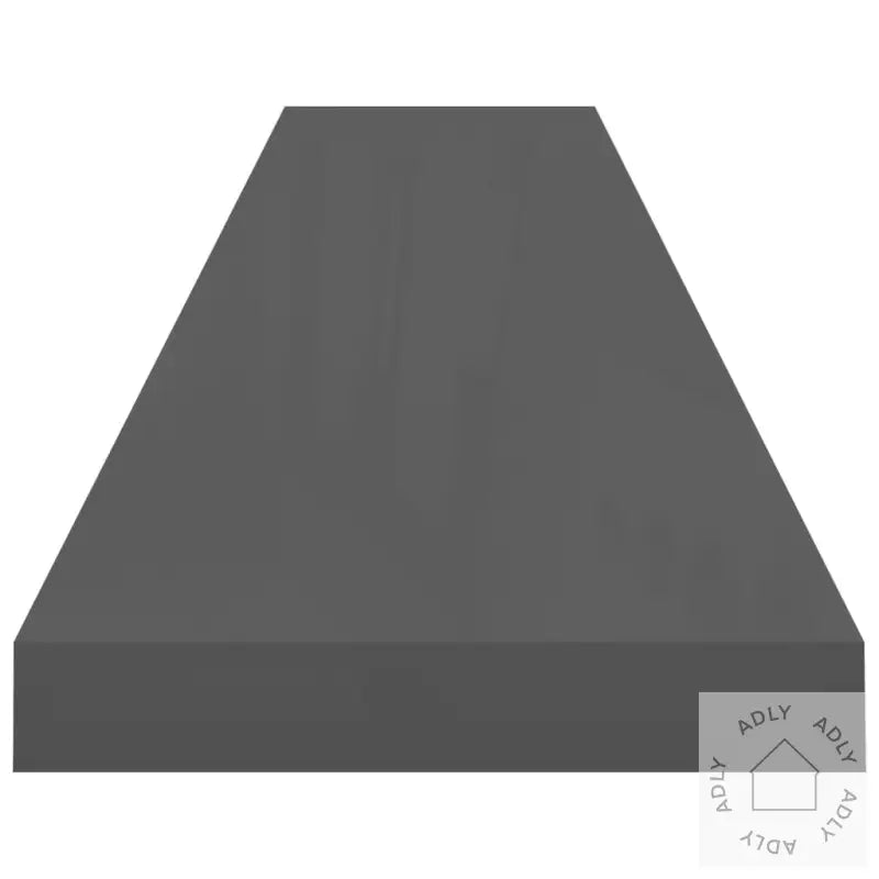 Flytende Vegghyller 4 Stk Høyglans Grå 120X23,5X3,8 Cm Mdf
