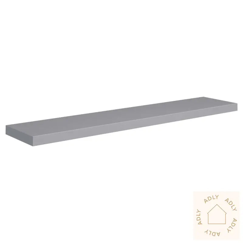 Flytende Vegghyller 4 Stk Grå 120X23,5X3,8 Cm Mdf