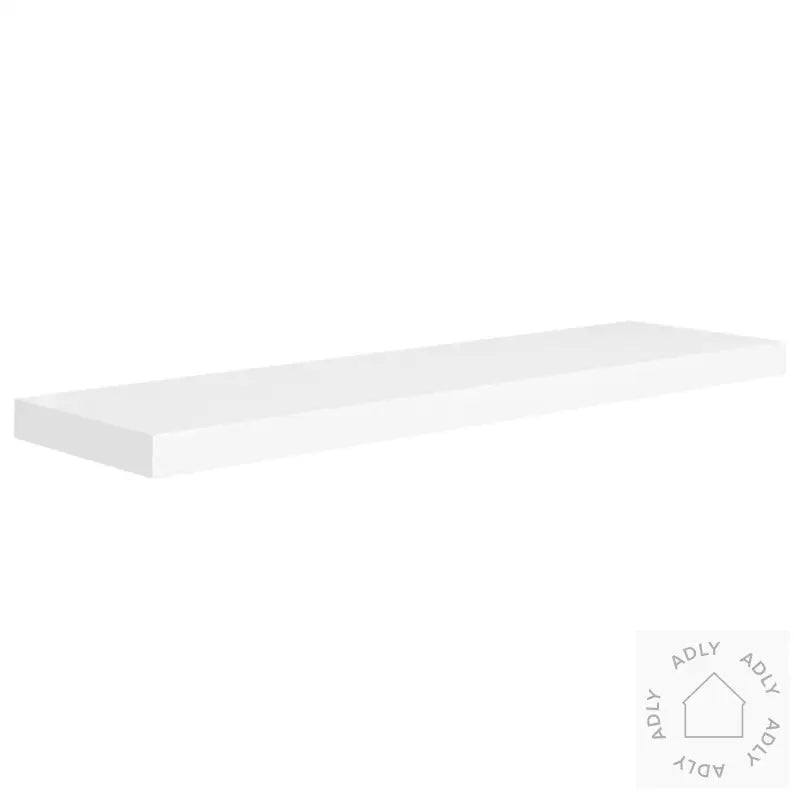 Flytende Vegghyller 2 Stk Hvit 90X23,5X3,8 Cm Mdf