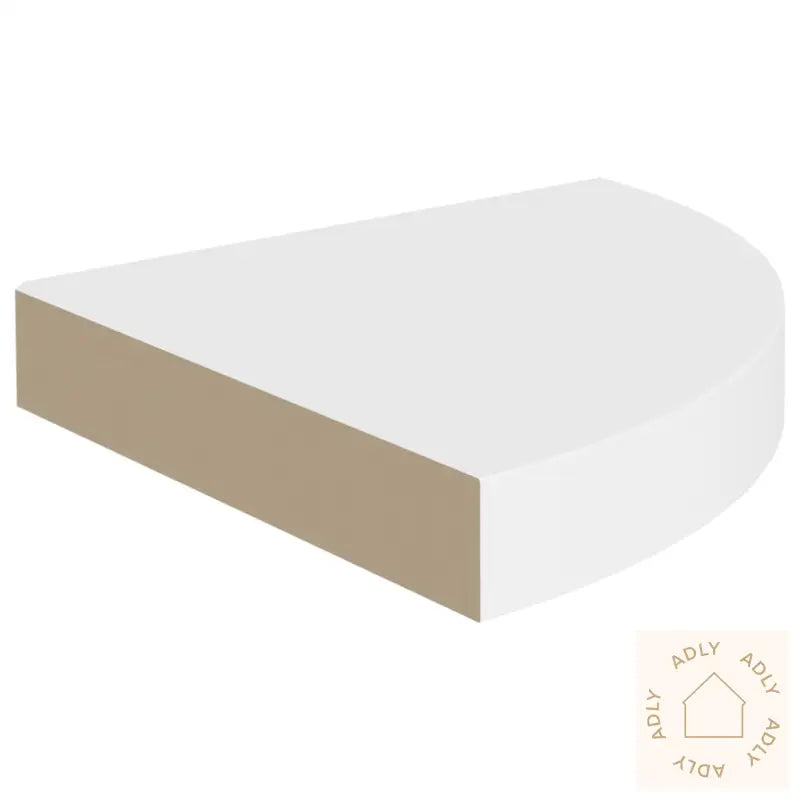 Flytende Vegghyller 4 Stk Hvit 25X25X3,8 Cm Mdf