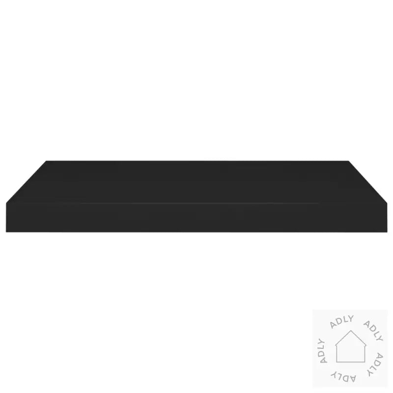 Flytende Vegghyller 2 Stk Svart 60X23,5X3,8 Cm Mdf