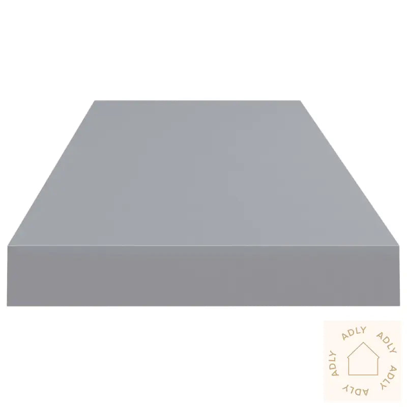 Flytende Vegghyller 2 Stk Grå 80X23,5X3,8 Cm Mdf
