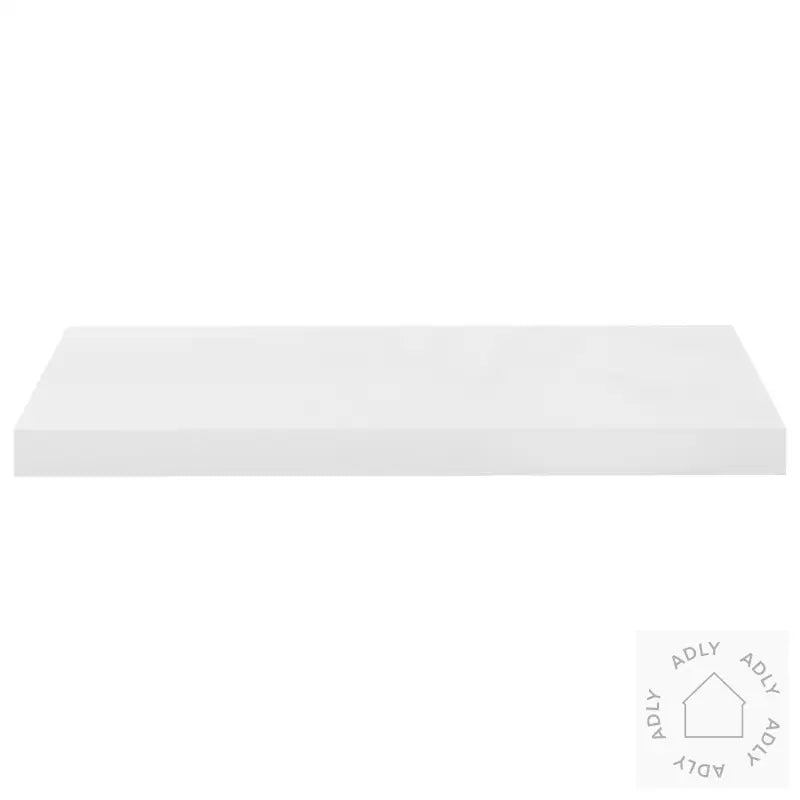 Flytende Vegghyller 2 Stk Høyglans Hvit 60X23,5X3,8 Cm Mdf