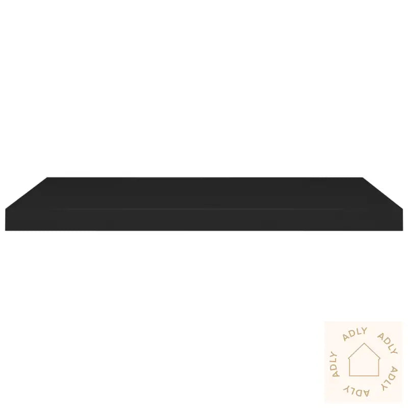 Flytende Vegghyller 2 Stk Svart 80X23,5X3,8 Cm Mdf