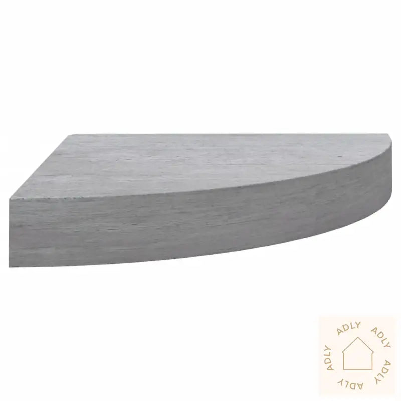 Hjørnehyller Vegghengt 2 Stk Betonggrå 35X35X3,8 Cm Mdf