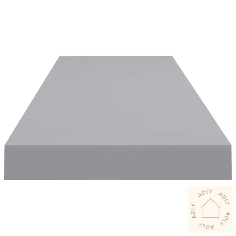 Flytende Vegghyller 2 Stk Grå 90X23,5X3,8 Cm Mdf