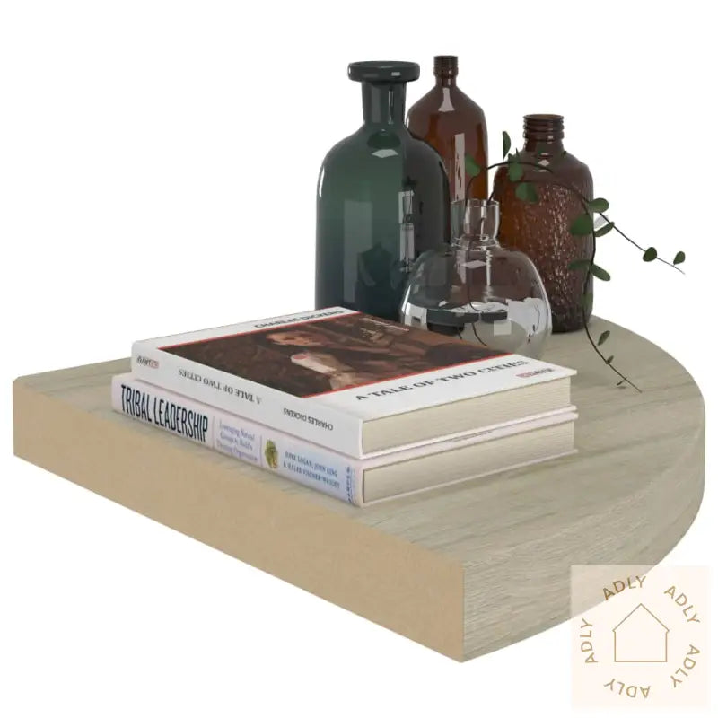 Flytende Vegghyller 4 Stk Eik 35X35X3,8 Cm Mdf