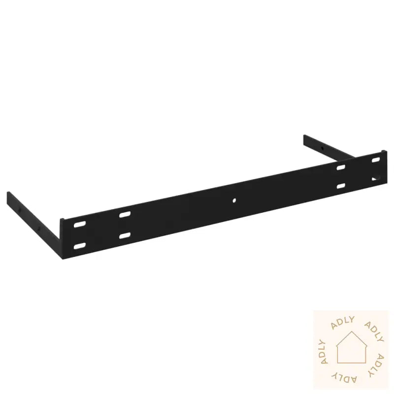 Flytende Vegghyller 4 Stk Høyglans Svart 60X23,5X3,8 Cm Mdf
