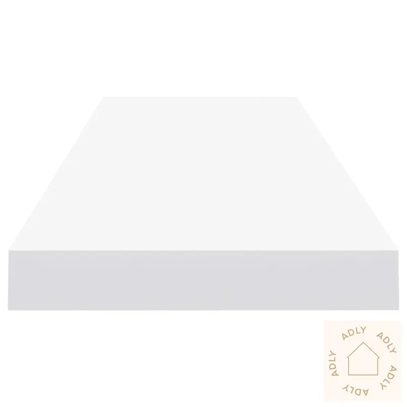 Flytende Vegghyller 2 Stk Hvit 90X23,5X3,8 Cm Mdf