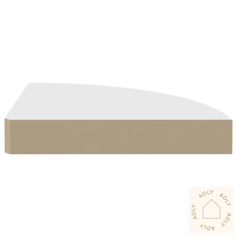 Flytende Vegghyller 4 Stk Hvit 25X25X3,8 Cm Mdf