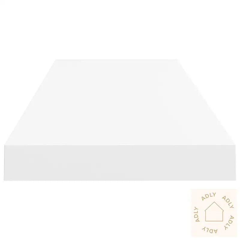 Flytende Vegghyller 2 Stk Hvit 80X23,5X3,8 Cm Mdf
