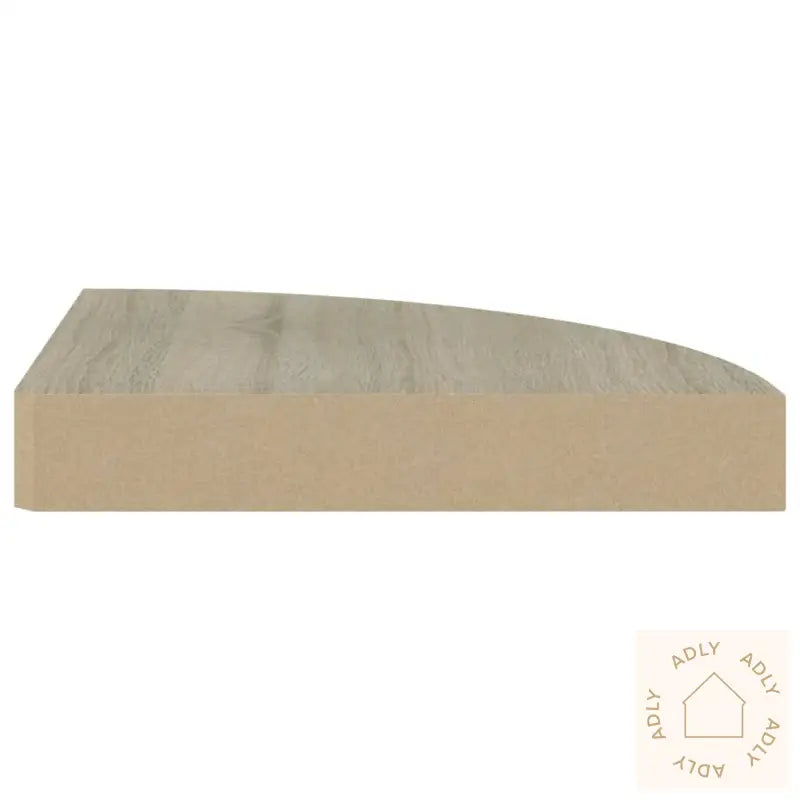 Flytende Vegghyller 4 Stk Eik 25X25X3,8 Cm Mdf