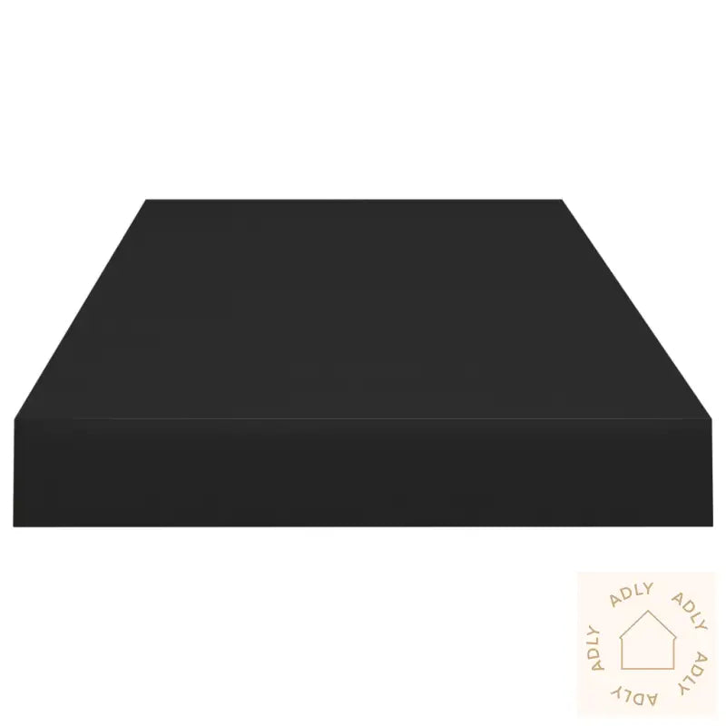 Flytende Vegghyller 2 Stk Svart 60X23,5X3,8 Cm Mdf