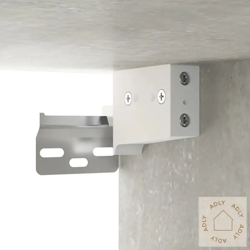Veggskap Betonggrå 34,5X34X90 Cm Konstruert Tre