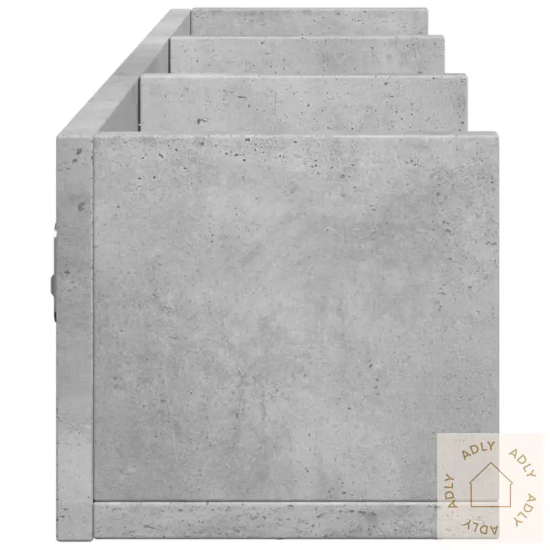 Veggskap Betonggrå 75X18X16,5 Cm Konstruert Tre