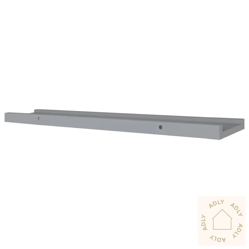 Flytende Vegghyller 2 Stk Grå 80X9X3 Cm Mdf