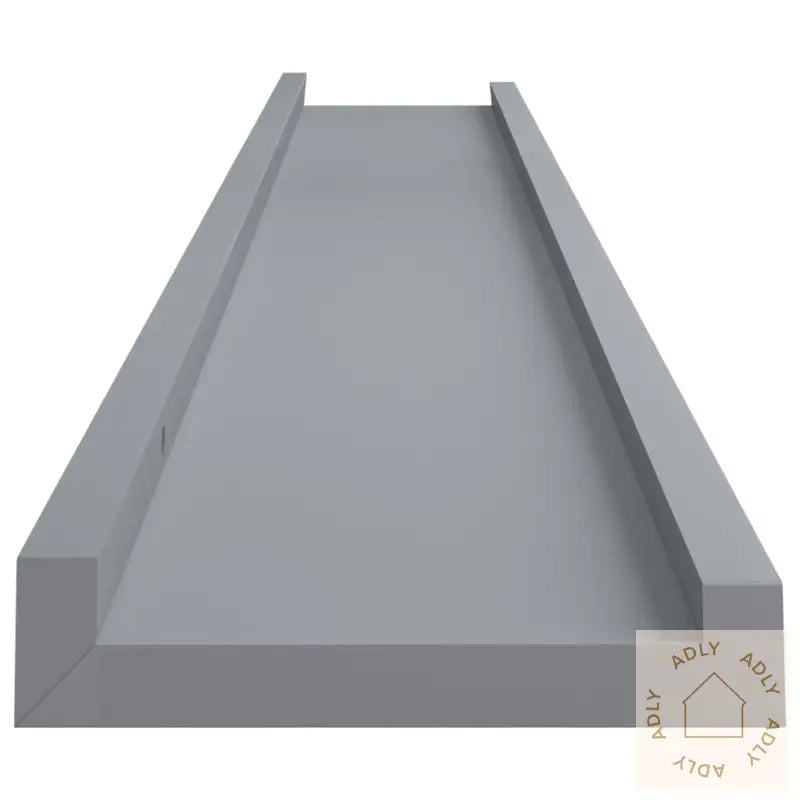 Flytende Vegghyller 2 Stk Grå 80X9X3 Cm Mdf