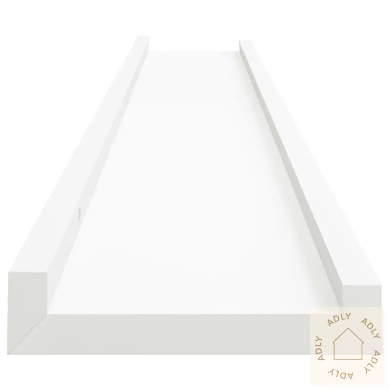 Flytende Vegghyller 2 Stk Hvit 80X9X3 Cm Mdf